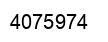 Number 4075974 black image