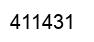 Number 411431 black image