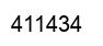 Number 411434 black image