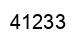 Number 41233 black image