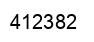 Number 412382 black image