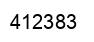 Number 412383 black image