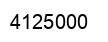 Number 4125000 black image
