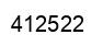 Number 412522 black image