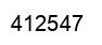 Number 412547 black image