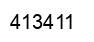 Number 413411 black image
