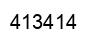 Number 413414 black image