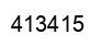 Number 413415 black image