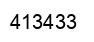 Number 413433 black image