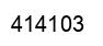 Number 414103 black image