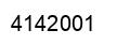 Number 4142001 black image