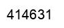 Number 414631 black image