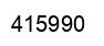 Number 415990 black image