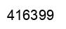 Number 416399 black image