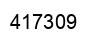Number 417309 black image