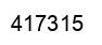 Number 417315 black image