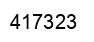 Number 417323 black image