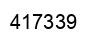 Number 417339 black image