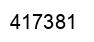 Número 417381 imagen negro