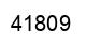 Number 41809 black image