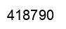 Number 418790 black image