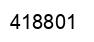 Number 418801 black image
