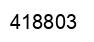 Number 418803 black image