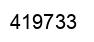 Number 419733 black image