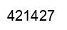 Number 421427 black image