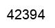 Number 42394 black image