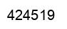 Number 424519 black image