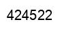 Number 424522 black image