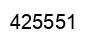 Número 425551 imagen negro