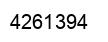 Número 4261394 imagen negro