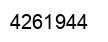 Number 4261944 black image