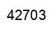 Number 42703 black image