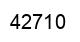 Number 42710 black image
