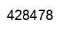 Number 428478 black image