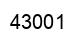 Number 43001 black image