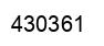 Number 430361 black image