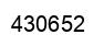 Number 430652 black image