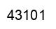 Number 43101 black image