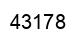 Number 43178 black image