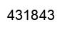 Number 431843 black image
