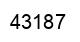 Number 43187 black image