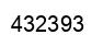 Number 432393 black image