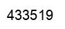 Number 433519 black image