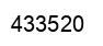 Number 433520 black image
