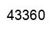 Number 43360 black image