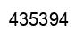 Number 435394 black image